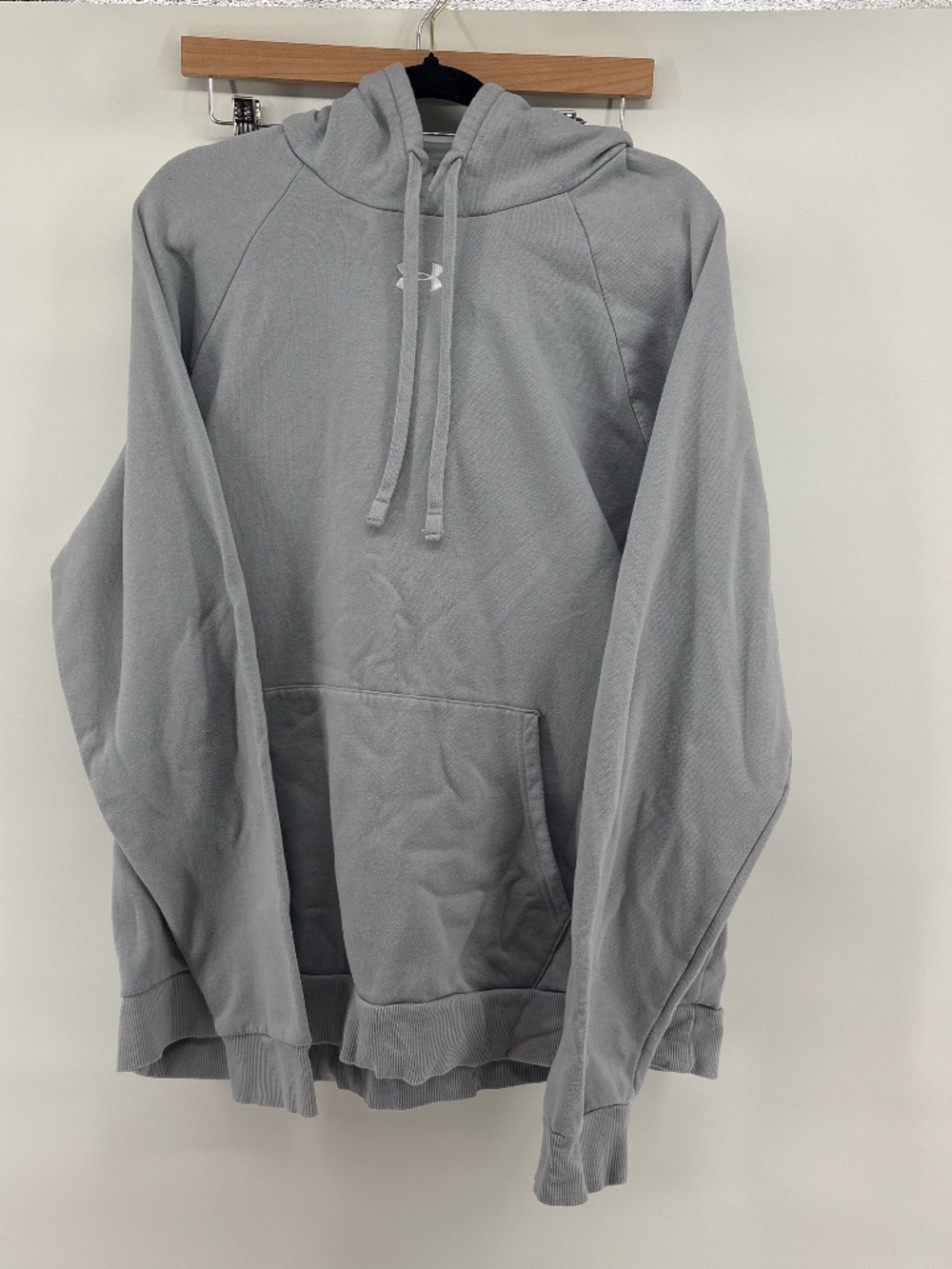 under armour light grey plus size hoodie 2XL